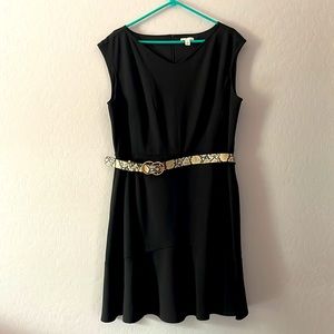 EST. 1946 Black Belted Dress, XL